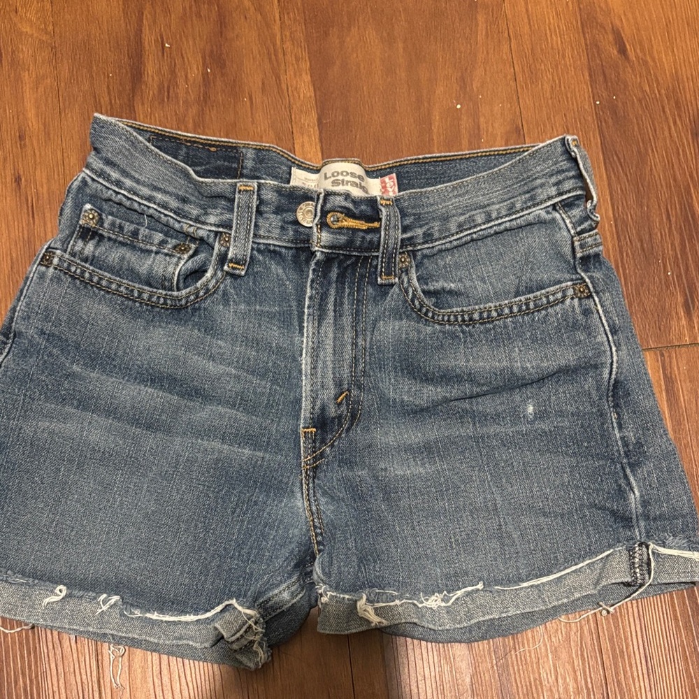 Levi's Women's Dark Blue Jean Shorts